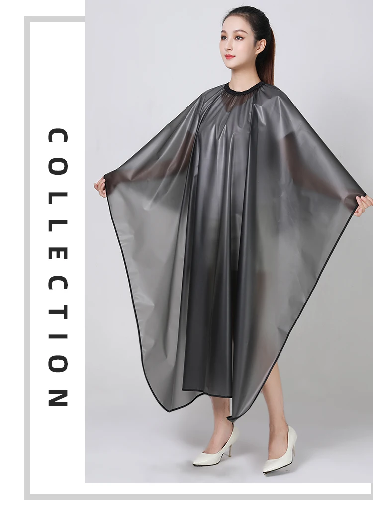 Barbershop Hairdresser Perm Dye Shawl Hair Salon Semi Transparent Waterproof Apron Thickened Cape Hairdressing Accessories