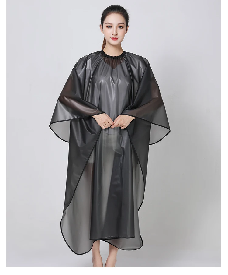 Barbershop Hairdresser Perm Dye Shawl Hair Salon Semi Transparent Waterproof Apron Thickened Cape Hairdressing Accessories