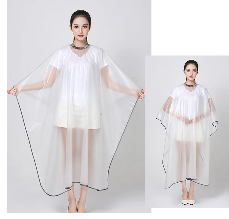 Barbershop Hairdresser Perm Dye Shawl Hair Salon Semi Transparent Waterproof Apron Thickened Cape Hairdressing Accessories