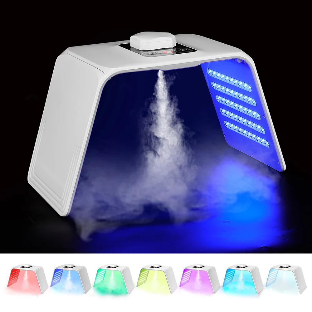 7 Colors LED Photon Machine With Nano Spray Beauty Salon Home Use Face Body LED Mask PDT Machine Skin Hydrating SPA Skin Care