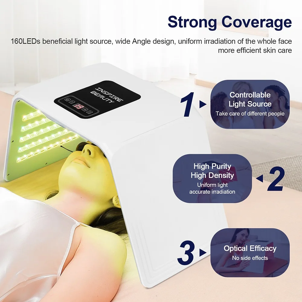 7 Colors LED Photon Machine With Nano Spray Beauty Salon Home Use Face Body LED Mask PDT Machine Skin Hydrating SPA Skin Care