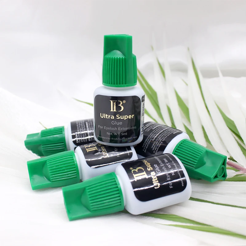 50 Bottles IBeauty Ultra Super Glue for Eyelash Extensions 5ml IB Green Cap False Lash Adhesive Makeup Tools Korea Supplies Cola