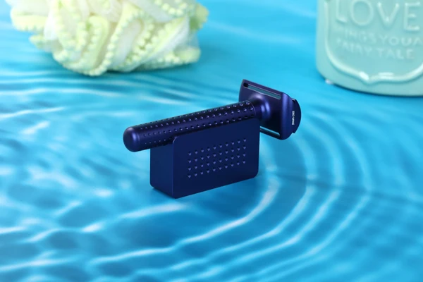 Yaqi Sputnik Dark Blue Color Aluminum Men Safety Razor And Holder