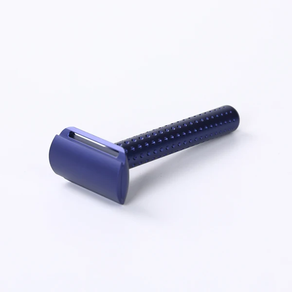 Yaqi Sputnik Dark Blue Color Aluminum Men Safety Razor And Holder