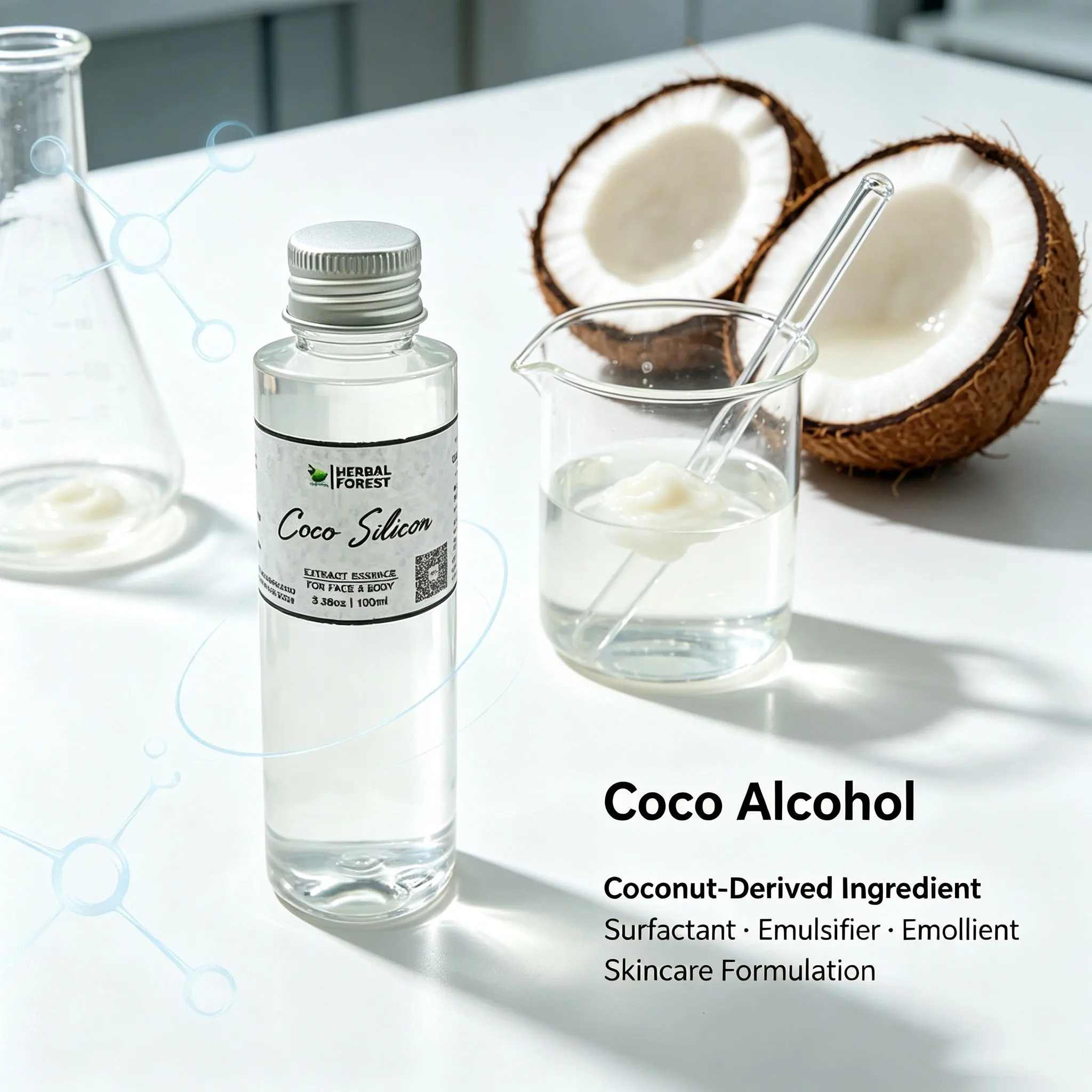 Pure Natural Organic Coco Silicon Coco Caprylate/Caprate FreshCool Oil Like Water Silicone Oil Substitute Moisturizing Skin Care