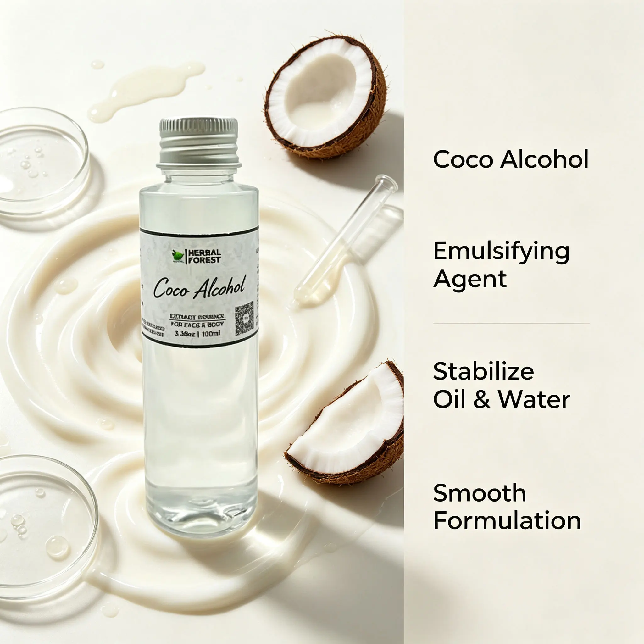 Pure Natural Organic Coco Silicon Coco Caprylate/Caprate FreshCool Oil Like Water Silicone Oil Substitute Moisturizing Skin Care