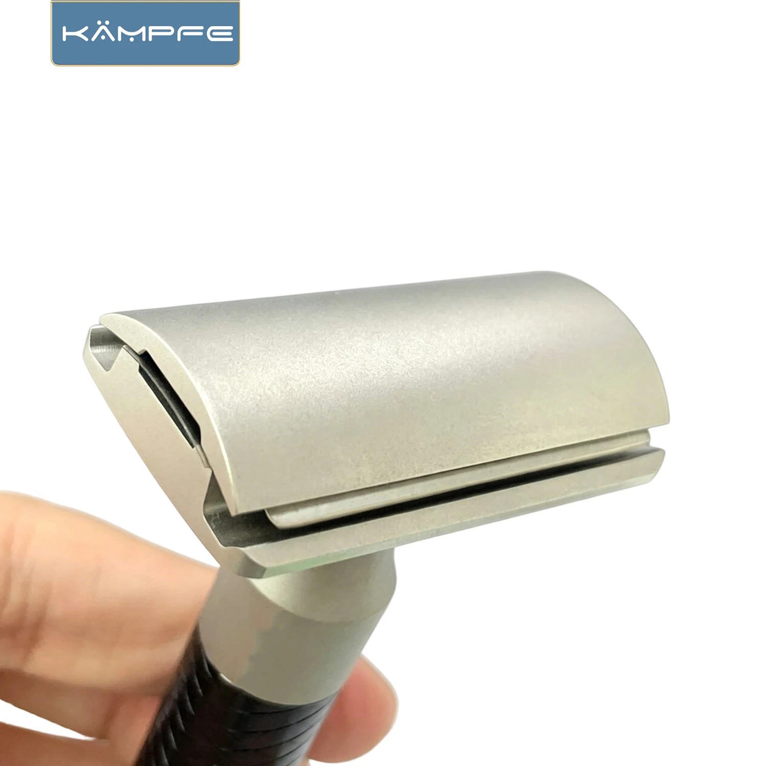 KAMPFE 316L Stainless steel CNC milling Manual safety shaver head polished razor head Gifts for men