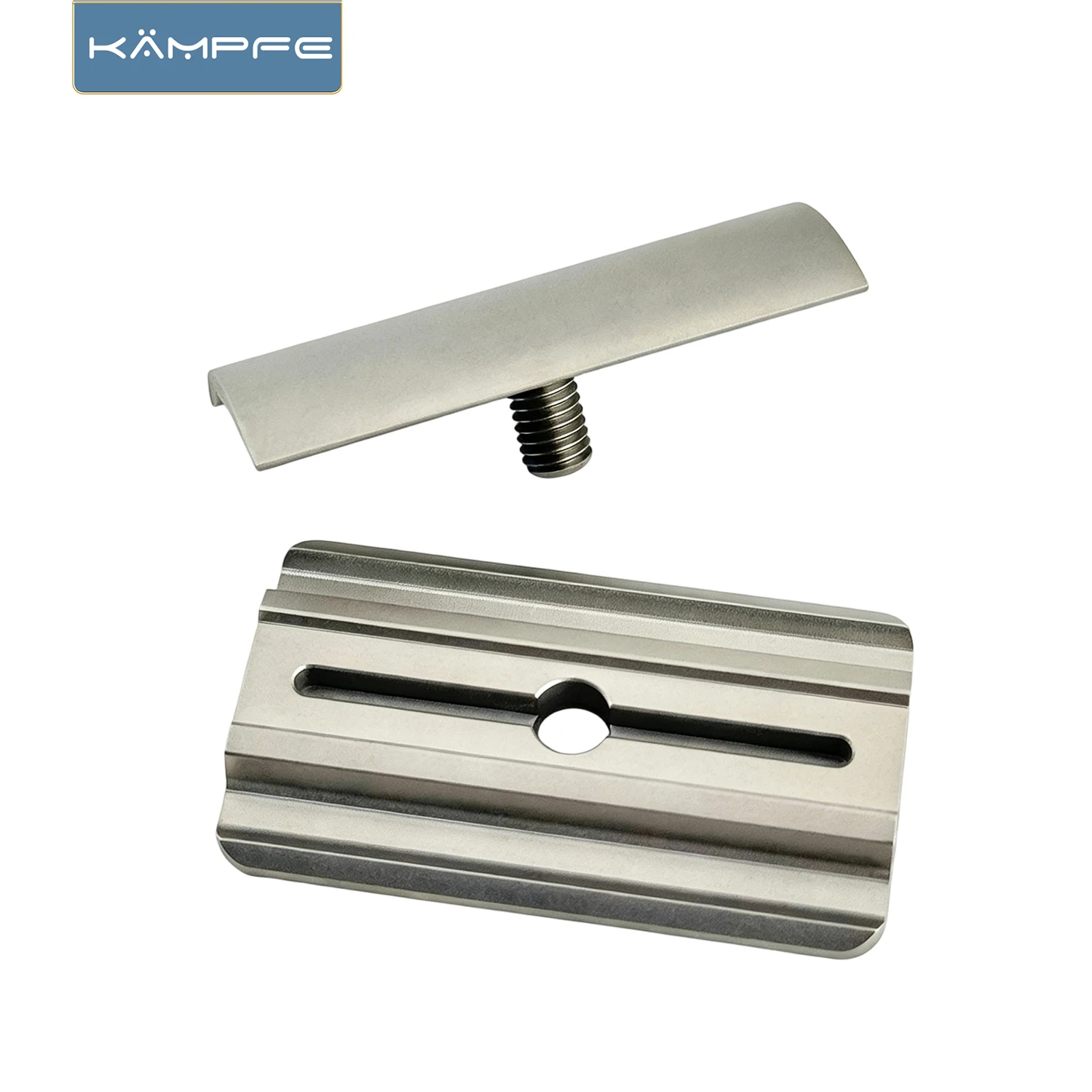 KAMPFE 316L Stainless steel CNC milling Manual safety shaver head polished razor head Gifts for men