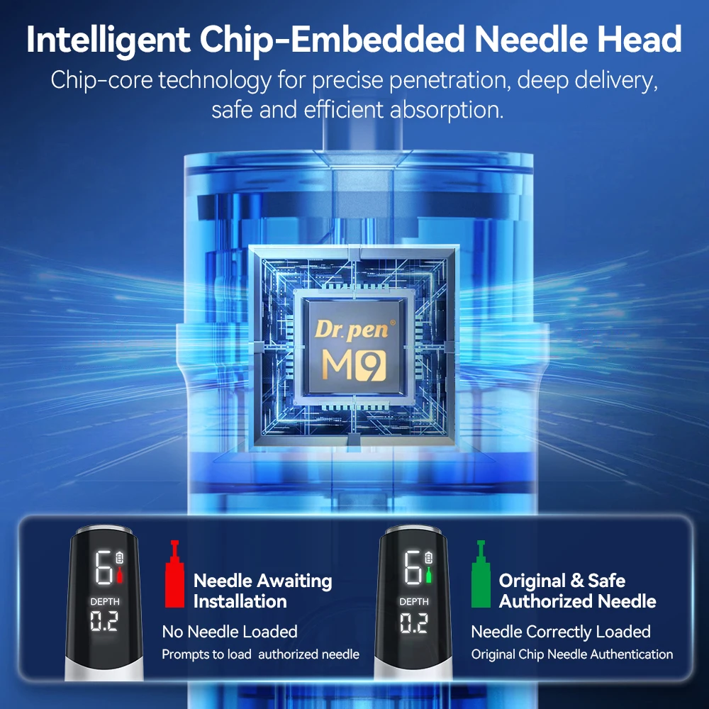 Original Dr.pen M9 Microneedle with 2 pcs needles Beauty machine Needle length 0.25 mm