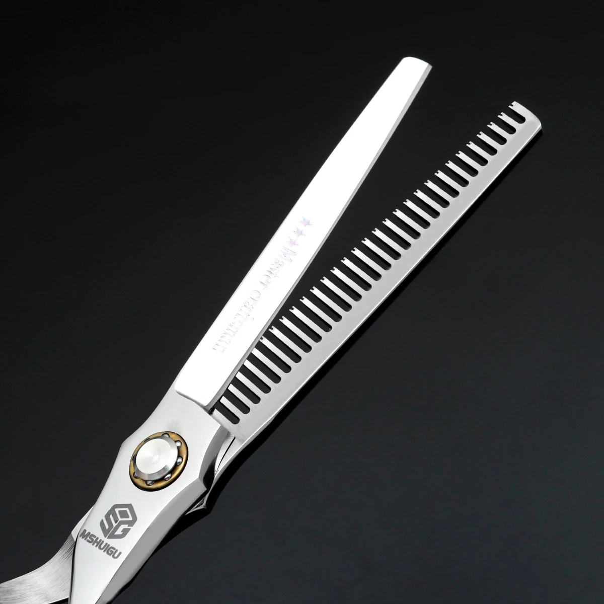 MSHUIGU Professional Barber Scissors Reverse Blade Thin Shears 440C 6/6.5/7 Inch Tool Accessories for Home Haircuts And Salons