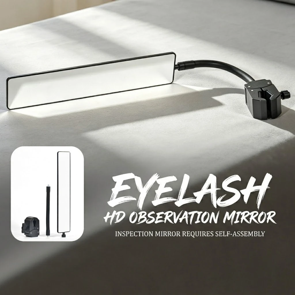 New Eyelash Extension Mirror Adjustable Lash Inspection Mirror Prevent Root Lifting Makeup Auxiliary Tool for Lash Tech Supplies