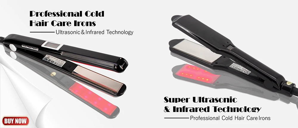 Korean Hair Straightener Keratin Treatment Floating Wide Plate Ceramic Flat Iron Dual Voltage Hair Curling Iron Salon Styler
