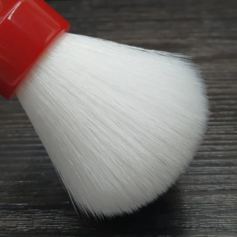 Dscosmetic 26mm Cashmere Synthetic Hair Knots Shaving Brush with Red Resin Handle