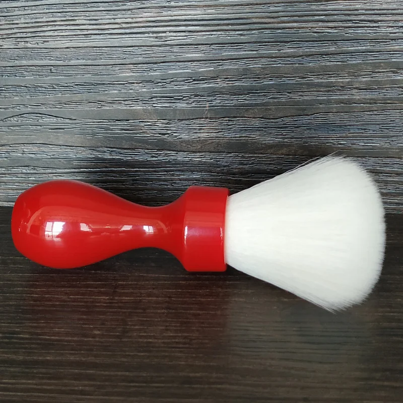 Dscosmetic 26mm Cashmere Synthetic Hair Knots Shaving Brush with Red Resin Handle