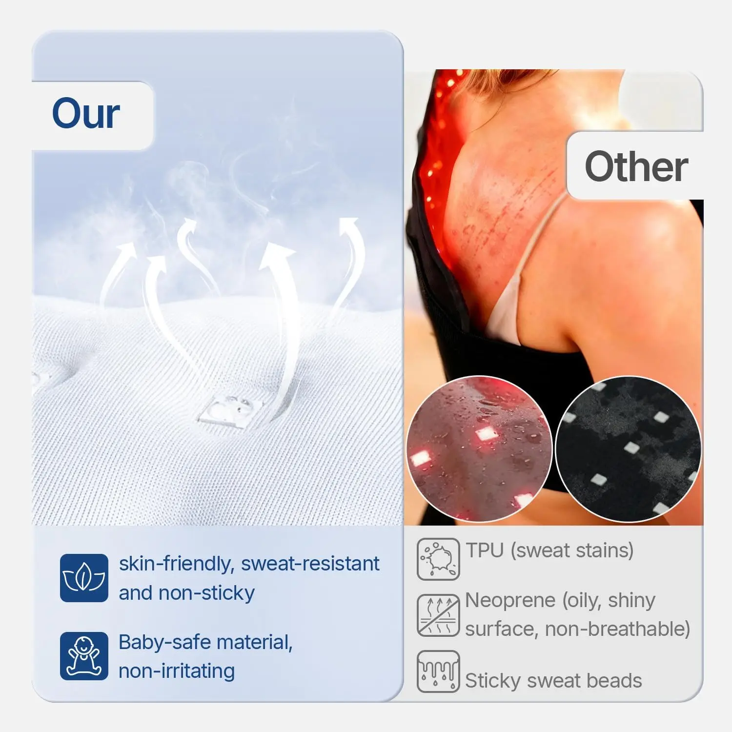 792 PCS LED Beauty Device Red Infrared Therapy Belt Body Wearable Wrap Large heating Pad for Face and Body Shoulder Joint Muscle