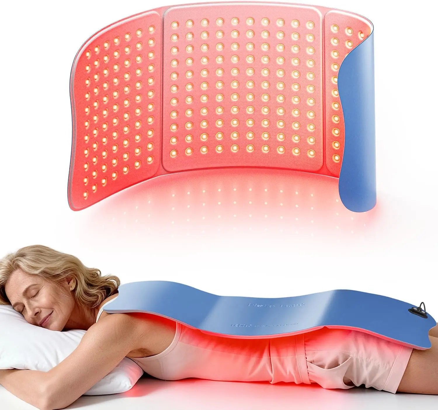 792 PCS LED Beauty Device Red Infrared Therapy Belt Body Wearable Wrap Large heating Pad for Face and Body Shoulder Joint Muscle