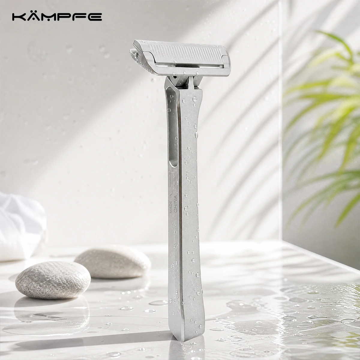 KAMPFE Vintage CNC Aluminum Half DE Blade Razor Single Edge Manual Shaving Classic Metal ShaverSmooth Shave Gift for man