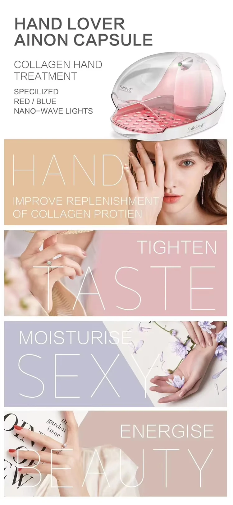 Newest Hand Care Space Capsule Hand Care Anion Capsule for Nail Salon Beauty Salon Hand Care Special Instrument