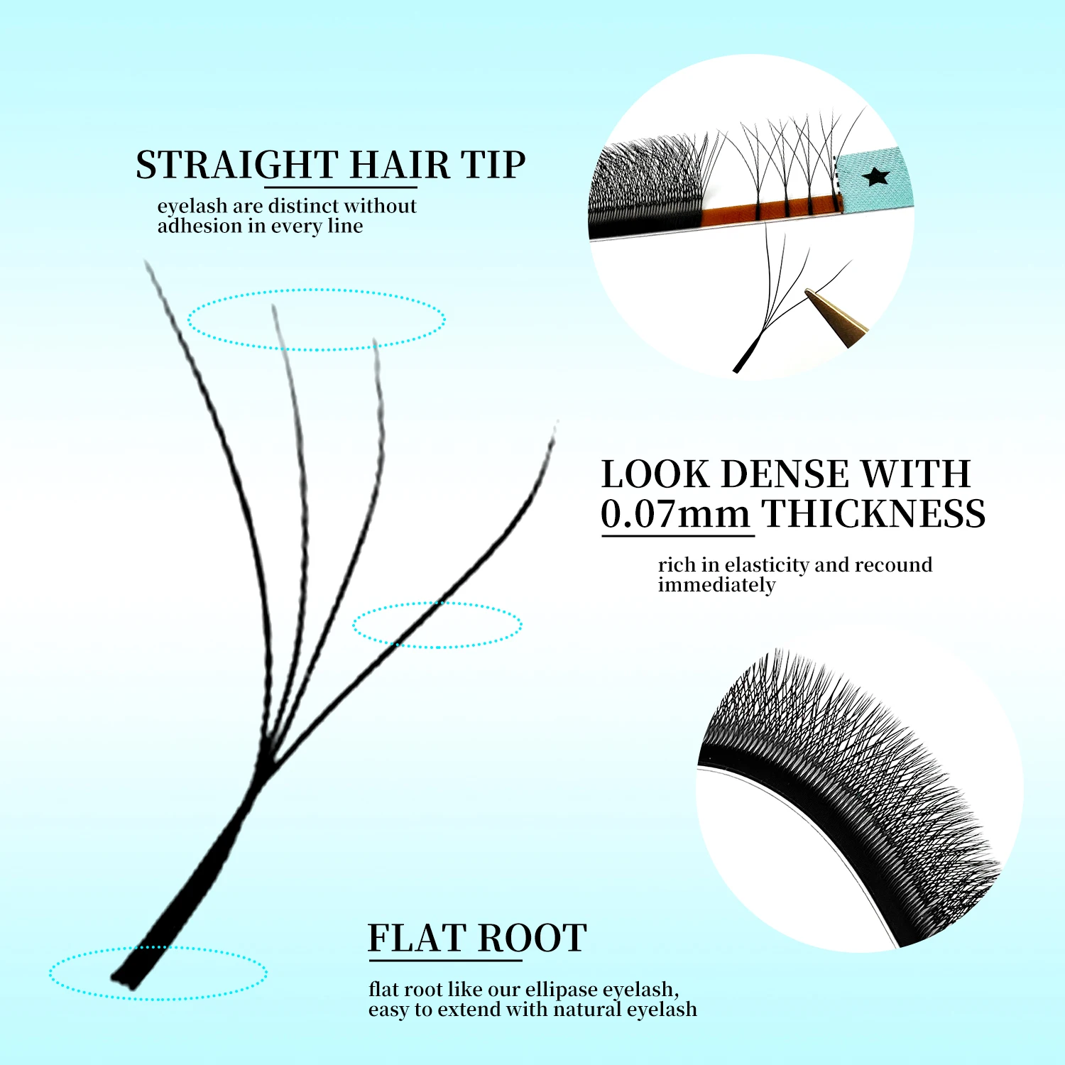 LAKANAKU 6 Trays 4D W Shape Eyelash Extensions Volume Ingles Fans Cilios W Shaped Natural Soft Fio 4W Lashes