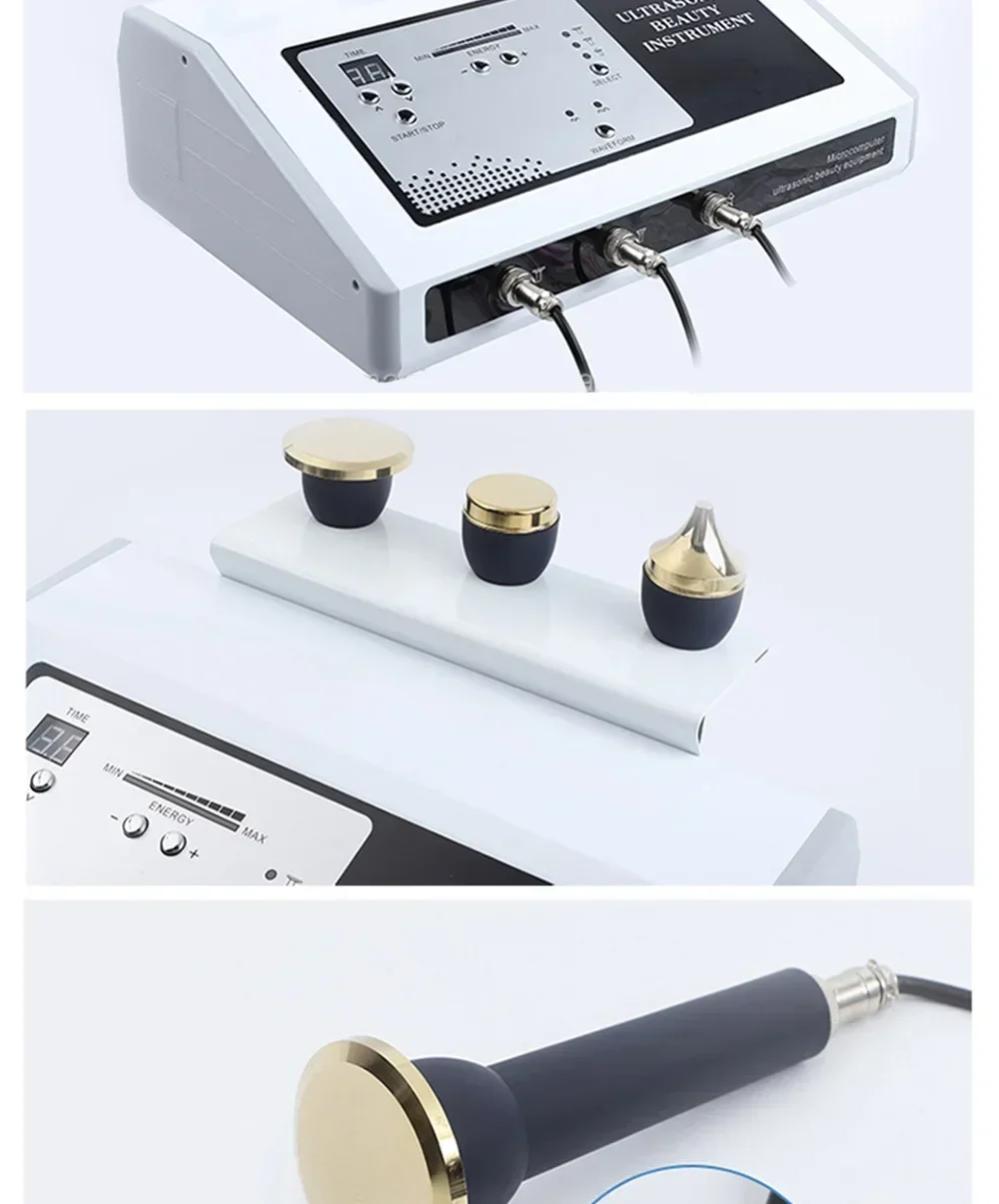 2026 The New Portable Ultrasound Machine 1 MHZ Therapy Skin Care Ltrasonic Facial Machine Anti Aging Face Body Massager