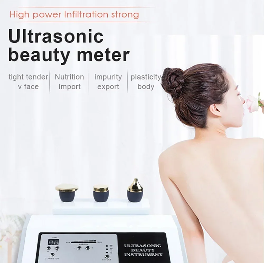 2026 The New Portable Ultrasound Machine 1 MHZ Therapy Skin Care Ltrasonic Facial Machine Anti Aging Face Body Massager