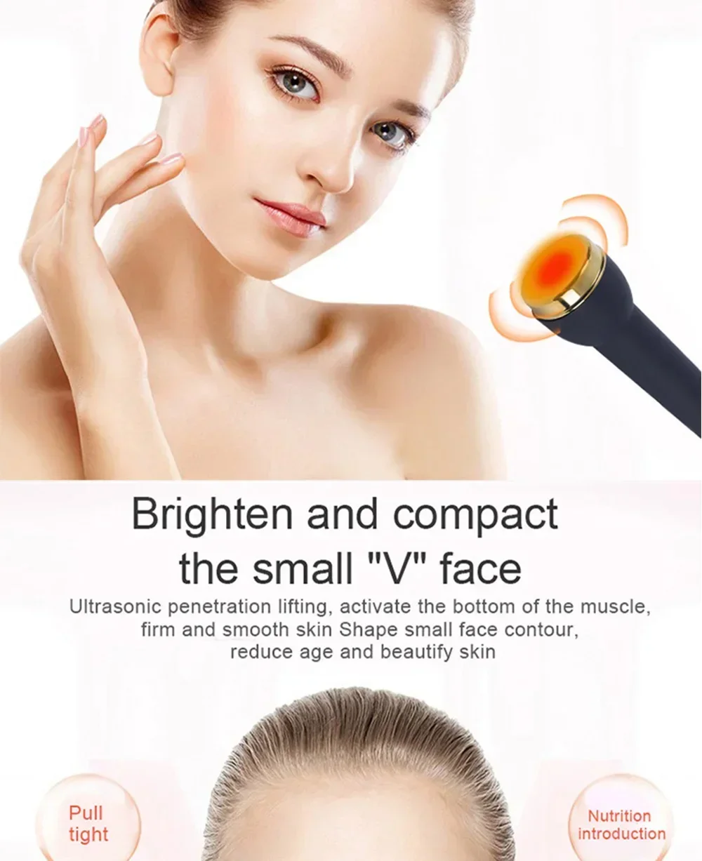 2026 The New Portable Ultrasound Machine 1 MHZ Therapy Skin Care Ltrasonic Facial Machine Anti Aging Face Body Massager