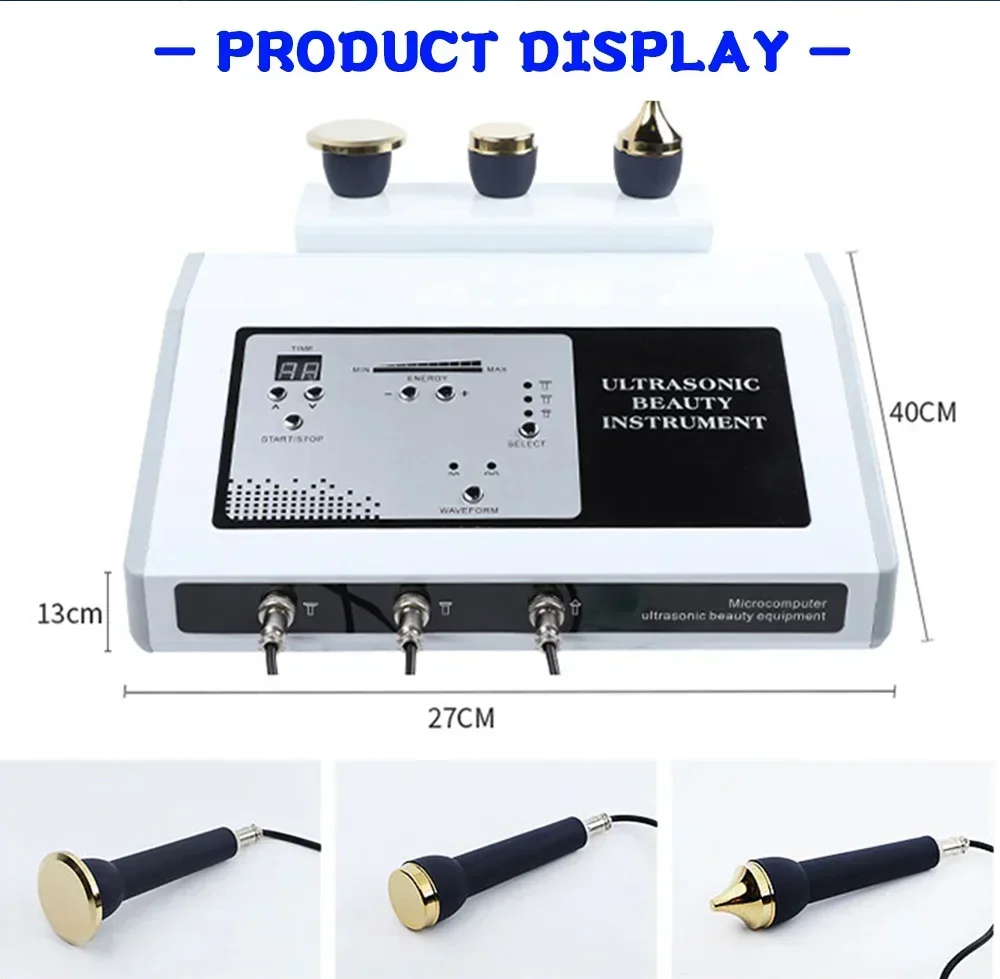 2026 The New Portable Ultrasound Machine 1 MHZ Therapy Skin Care Ltrasonic Facial Machine Anti Aging Face Body Massager
