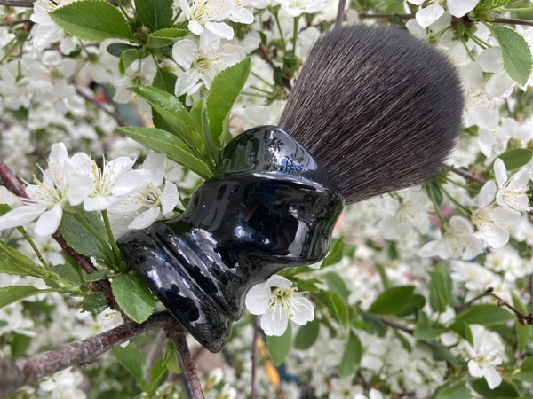 YAQI TWIST 24mm Synthetic Hair Resin Handle Men Wet Shaving Brush
