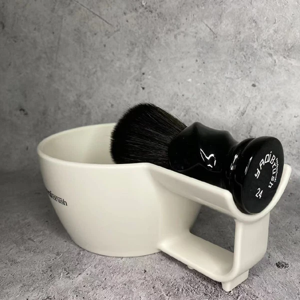 YAQI TWIST 24mm Synthetic Hair Resin Handle Men Wet Shaving Brush