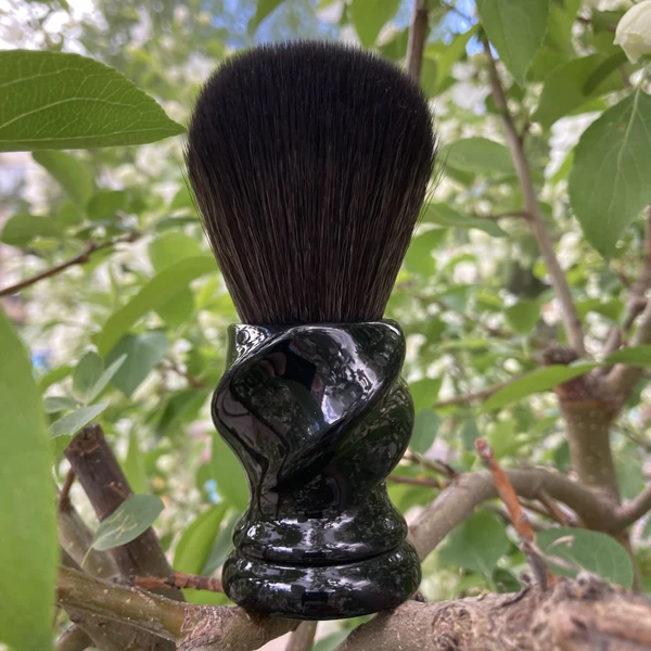 YAQI TWIST 24mm Synthetic Hair Resin Handle Men Wet Shaving Brush