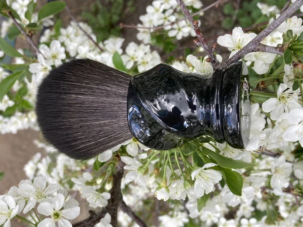 YAQI TWIST 24mm Synthetic Hair Resin Handle Men Wet Shaving Brush