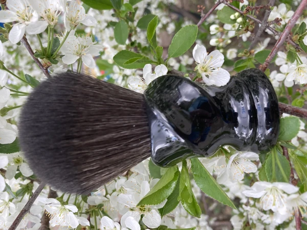 YAQI TWIST 24mm Synthetic Hair Resin Handle Men Wet Shaving Brush