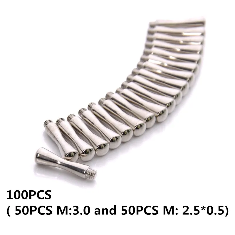 HONGZHAN Removable Finger Rest FOR Hairdressing Scissors Accessories 50pcs/100pcs/500pcs M3.0/2.5*0.5mm Tail Salon Shear Parts