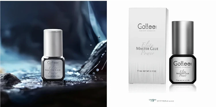 Gollee Classic Black Natural Eyelash Lifting Perm Treatment Makeup Set Lash and Brow Tinting Kit Easy For Beginner at Home