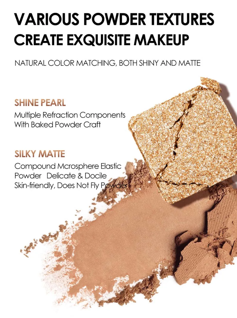Carslan 10 Colors Silky Twinkle Comprehensive Eyeshadow Palette Nude Warm Natural Matte Glitter Pearly Eye Shadow Women Makeup