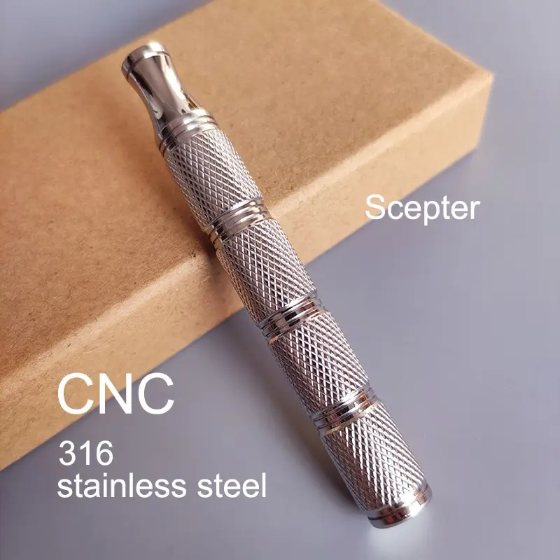 Dscosmetic Knurl 316L Stainless Steel Safety Razor Handle