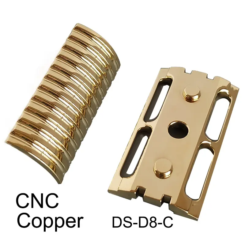 Dscosmetic Knurl 316L Stainless Steel Safety Razor Handle