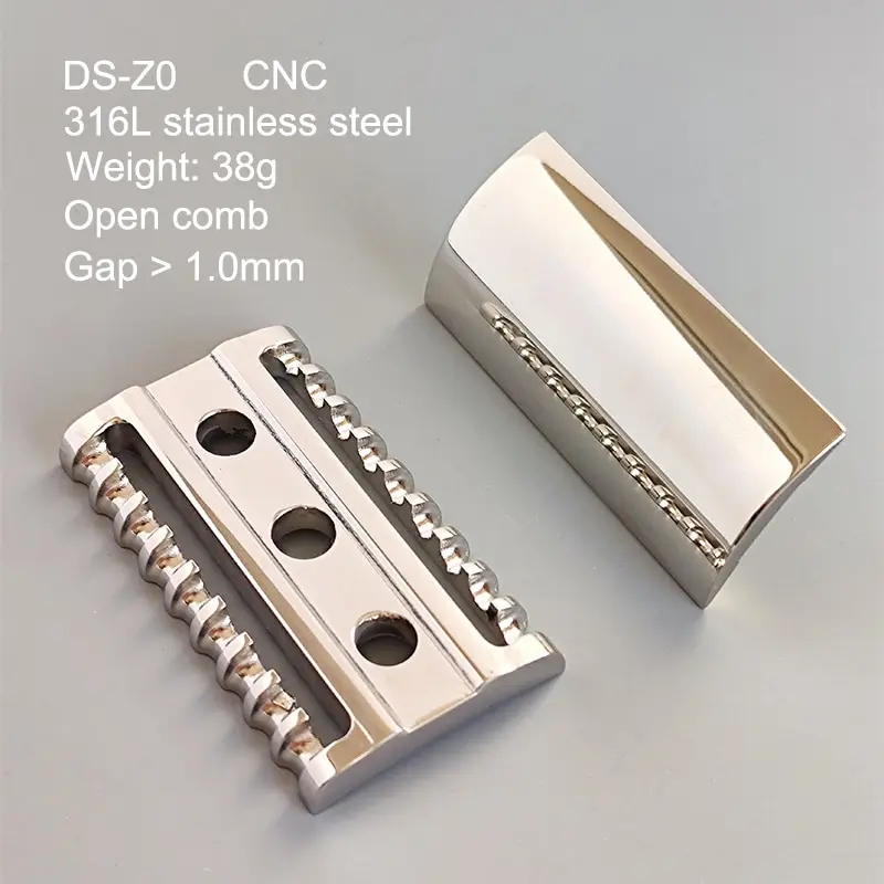 Dscosmetic Knurl 316L Stainless Steel Safety Razor Handle