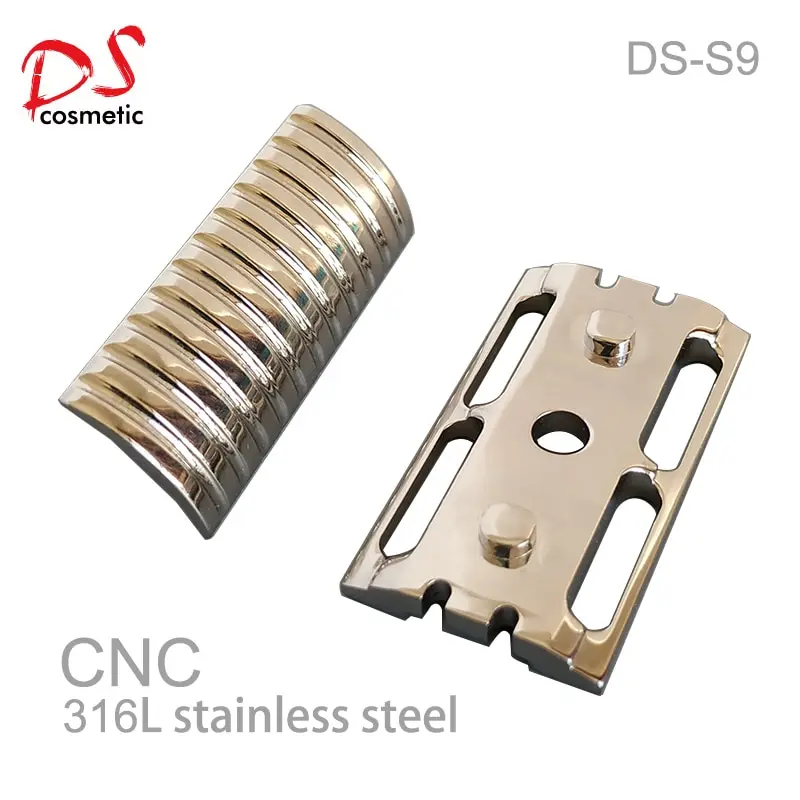 Dscosmetic Knurl 316L Stainless Steel Safety Razor Handle