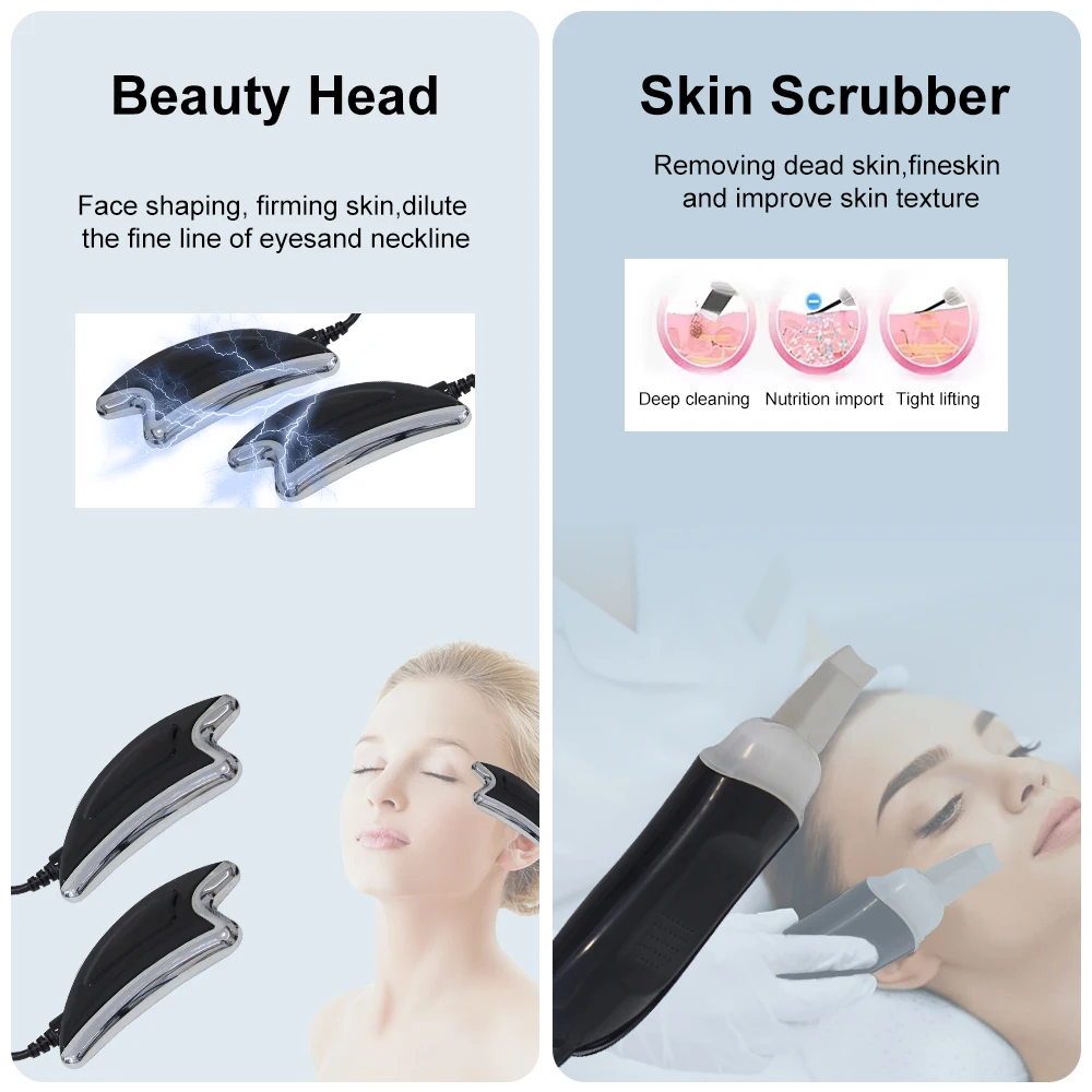 AOKO Updated 10 in 1 Bubbles Skincare Facial spa Hydrogen Purification Face Cleaning Professional Beauty Machines