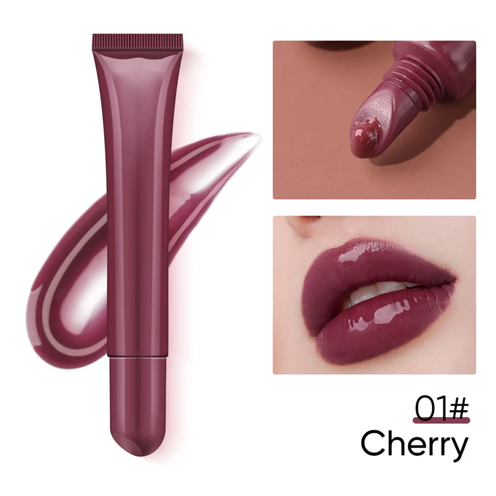 Private Label Lip Oil Custom Logo 10ml Polypeptide Colored Lip Balm Arnica Lipgloss Super Moisturizing Gel Plumping Makeup Hose