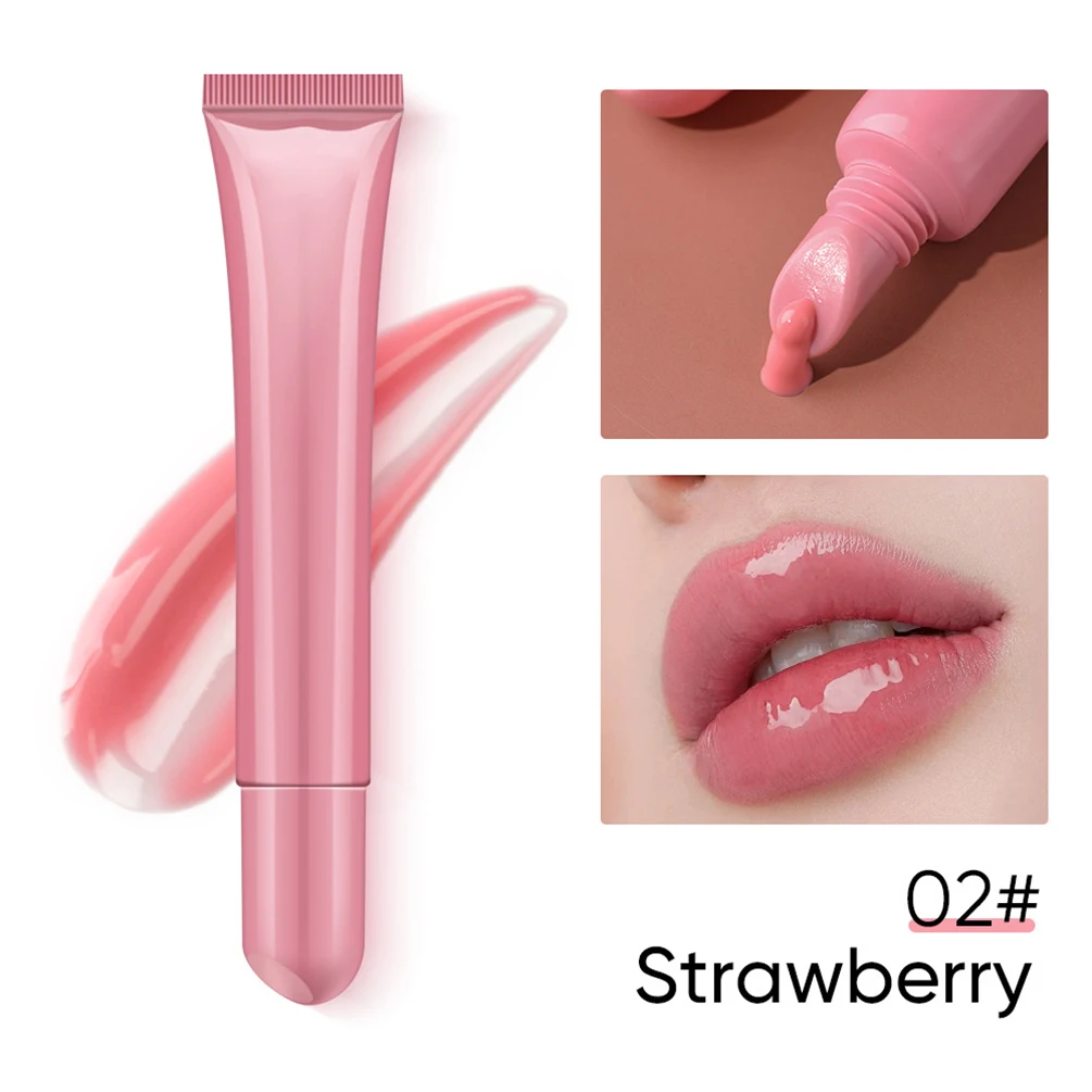 Private Label Lip Oil Custom Logo 10ml Polypeptide Colored Lip Balm Arnica Lipgloss Super Moisturizing Gel Plumping Makeup Hose