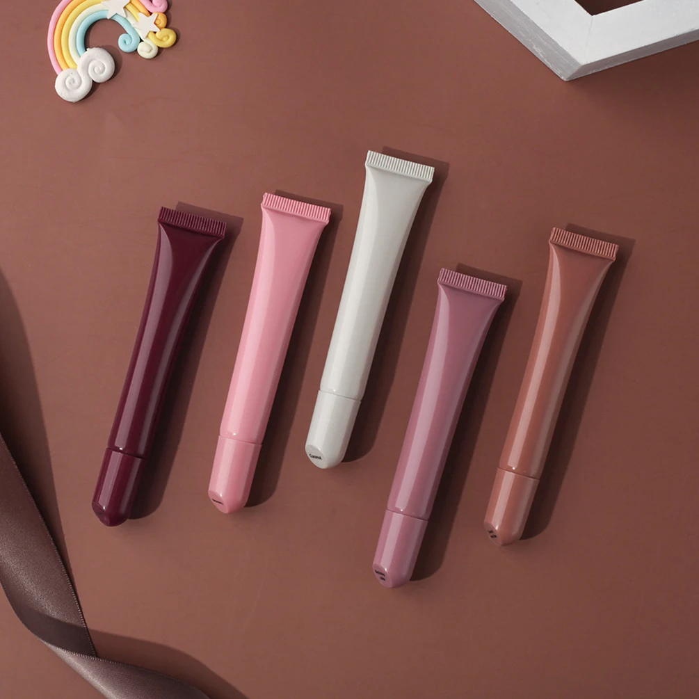 Private Label Lip Oil Custom Logo 10ml Polypeptide Colored Lip Balm Arnica Lipgloss Super Moisturizing Gel Plumping Makeup Hose