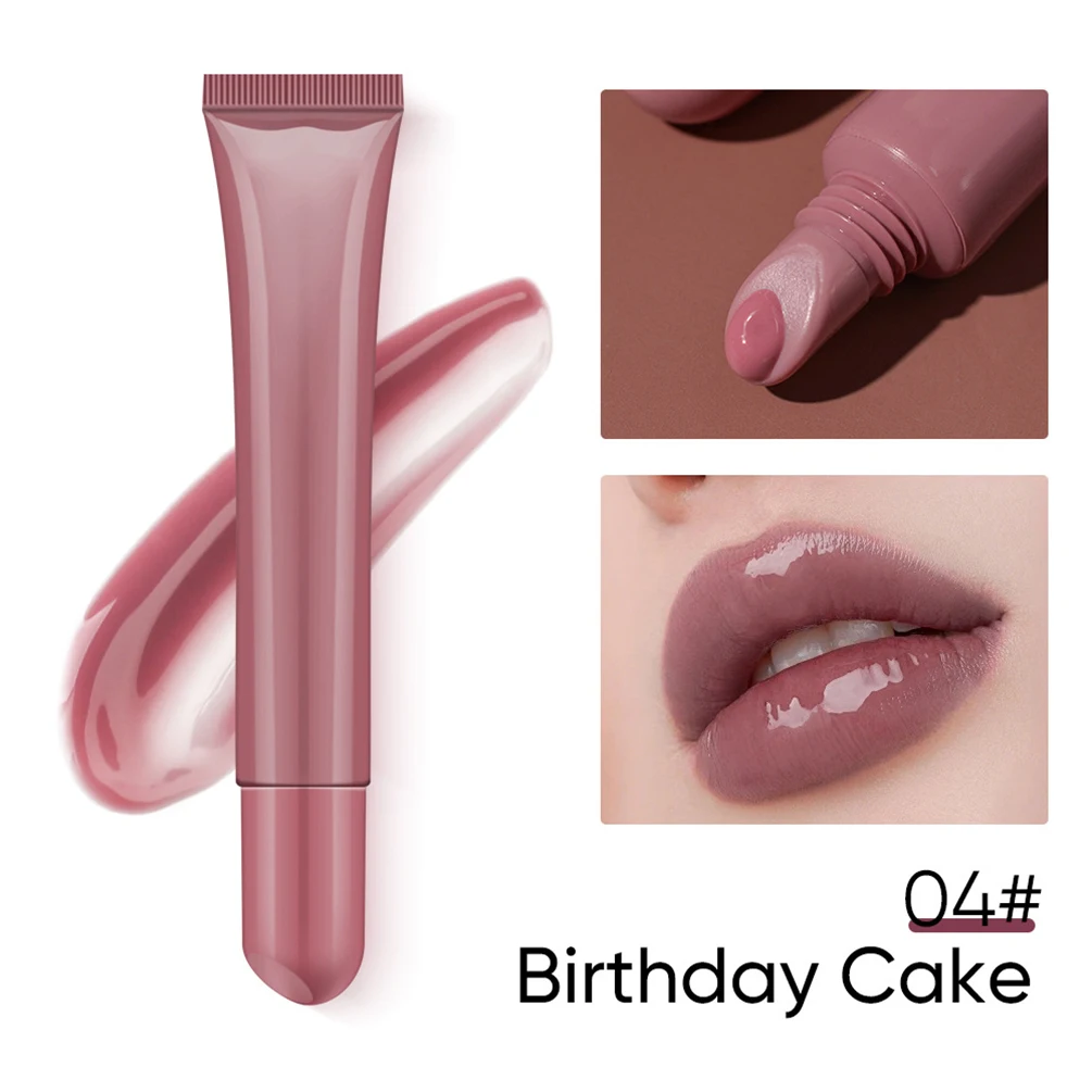 Private Label Lip Oil Custom Logo 10ml Polypeptide Colored Lip Balm Arnica Lipgloss Super Moisturizing Gel Plumping Makeup Hose