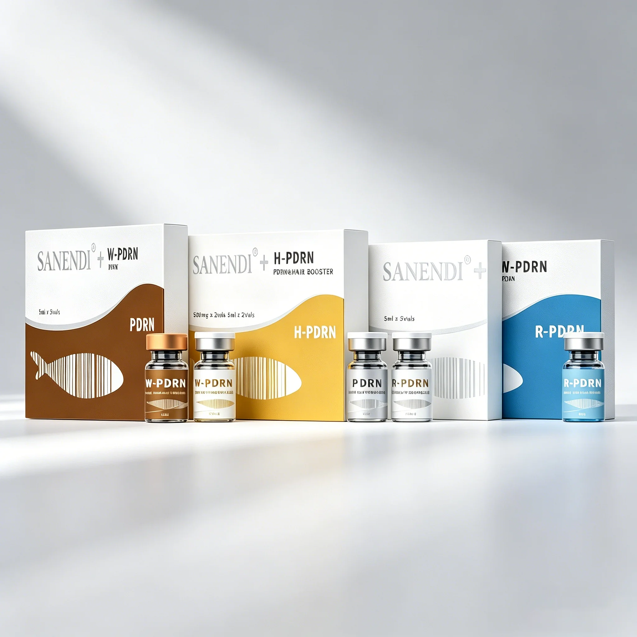 Salmon DNA PDRN Serum Smoothing Face Care Hair Booster Liquid Solution Moisturizing Facial Essence Der.pen Kit Korean Skin Care
