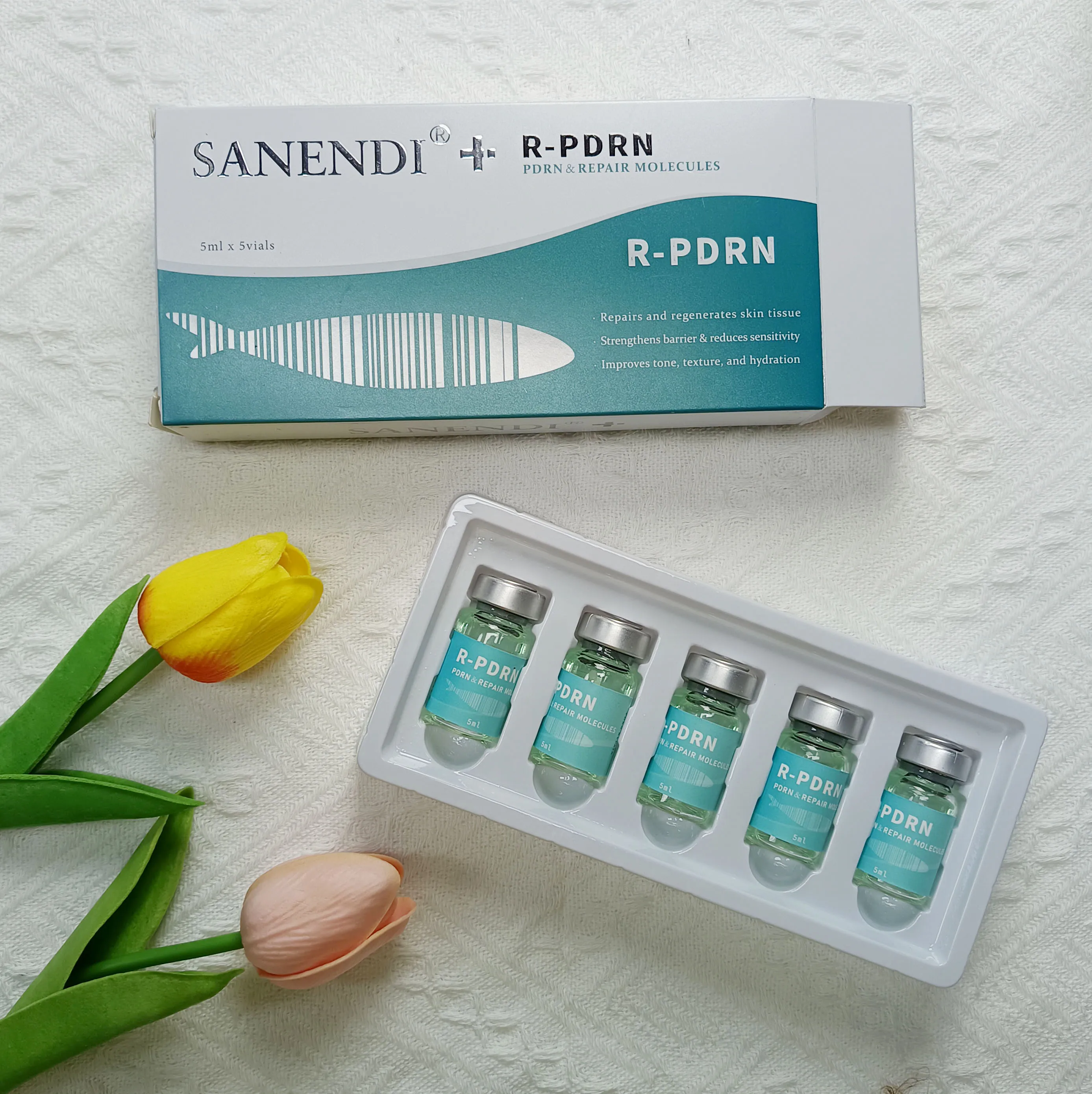 Salmon DNA PDRN Serum Smoothing Face Care Hair Booster Liquid Solution Moisturizing Facial Essence Der.pen Kit Korean Skin Care