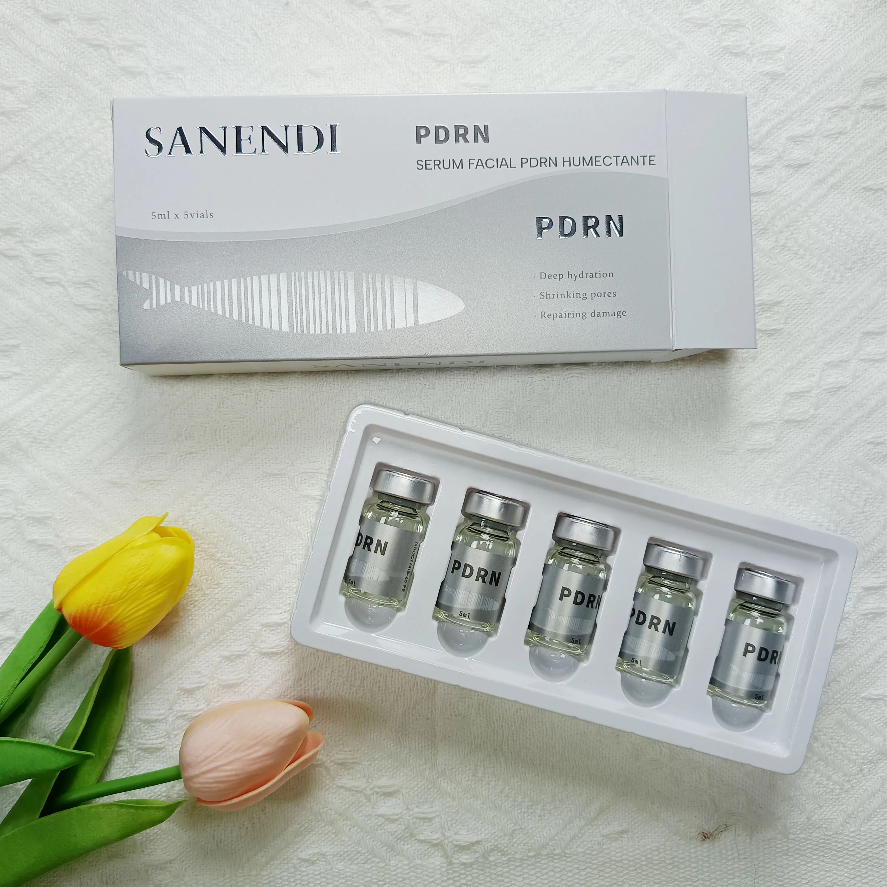 Salmon DNA PDRN Serum Smoothing Face Care Hair Booster Liquid Solution Moisturizing Facial Essence Der.pen Kit Korean Skin Care