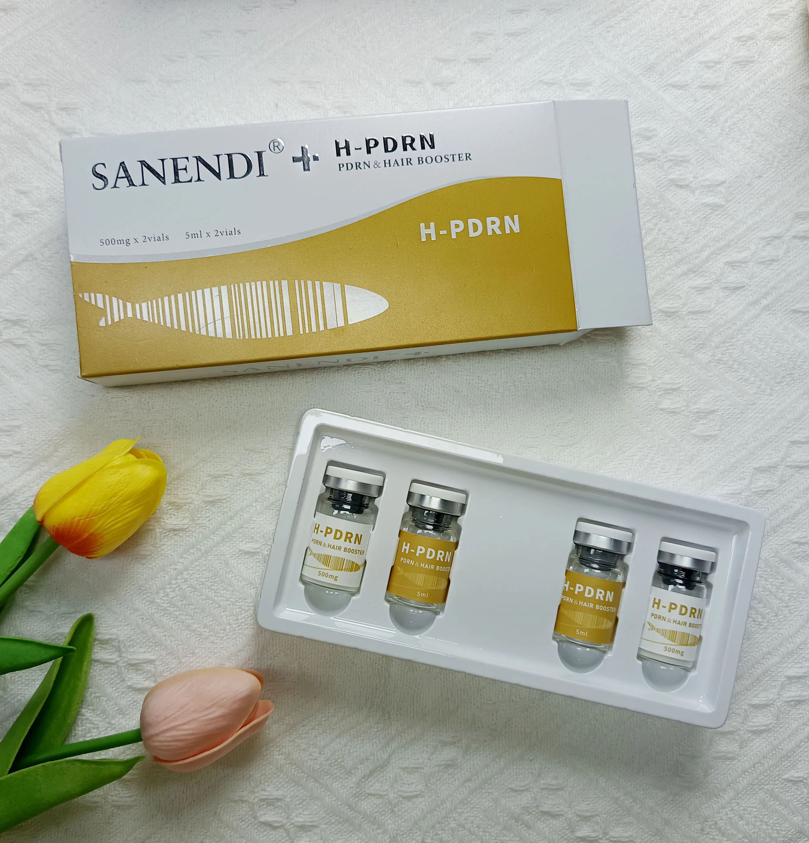 Salmon DNA PDRN Serum Smoothing Face Care Hair Booster Liquid Solution Moisturizing Facial Essence Der.pen Kit Korean Skin Care