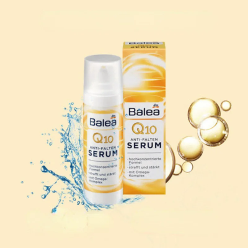 Balea Q10 Anti Wrinkle Serum Lotion Omega Complex Moisturizing Energy Anti-aging Tighten Firming Lifting Elasticity Skin Care