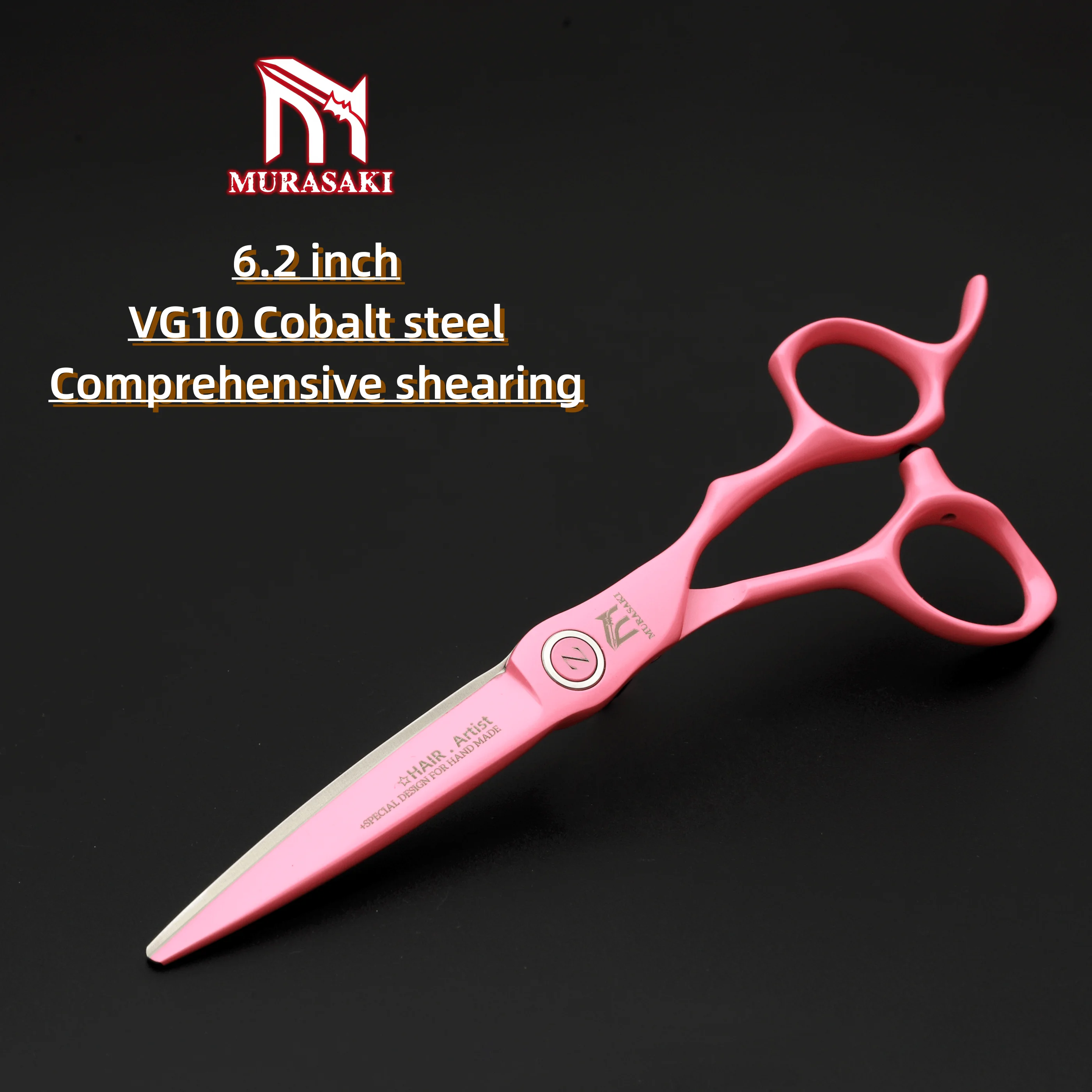 6.2 Inch Professional Hair Cutting Scissors, Japanese VG10 Steel Shears for Hairdressers, High Quality Barber Shop Accessories